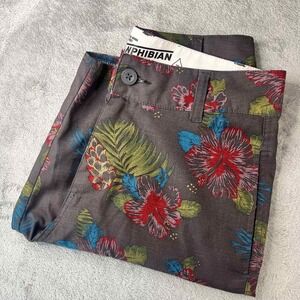 Vaphibian Floral Tropical Print Shorts Casual Comfy Colorful‎